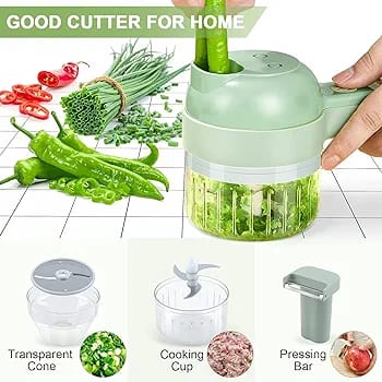4 in 1 Handheld Electric Vegetable Cutter