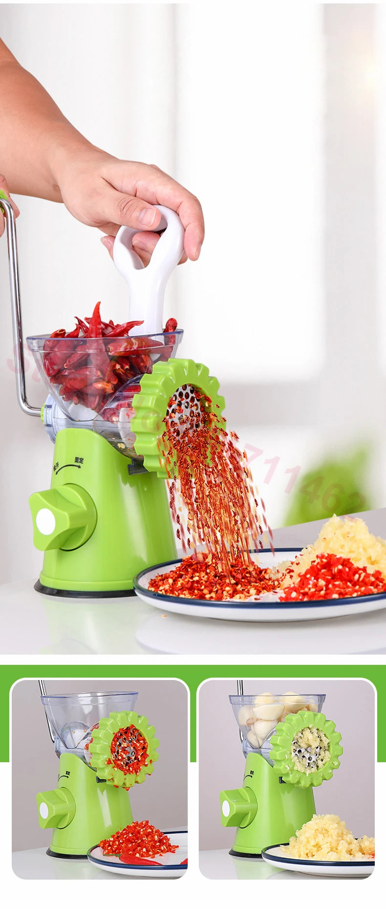 Grinder High-Quality Multifunctional Meat Mincer Vegetable Chopper Blender Home Kitchen Cooking Tools (random color)