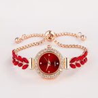 Ladies' Leaf and Feather Bracelet Watch