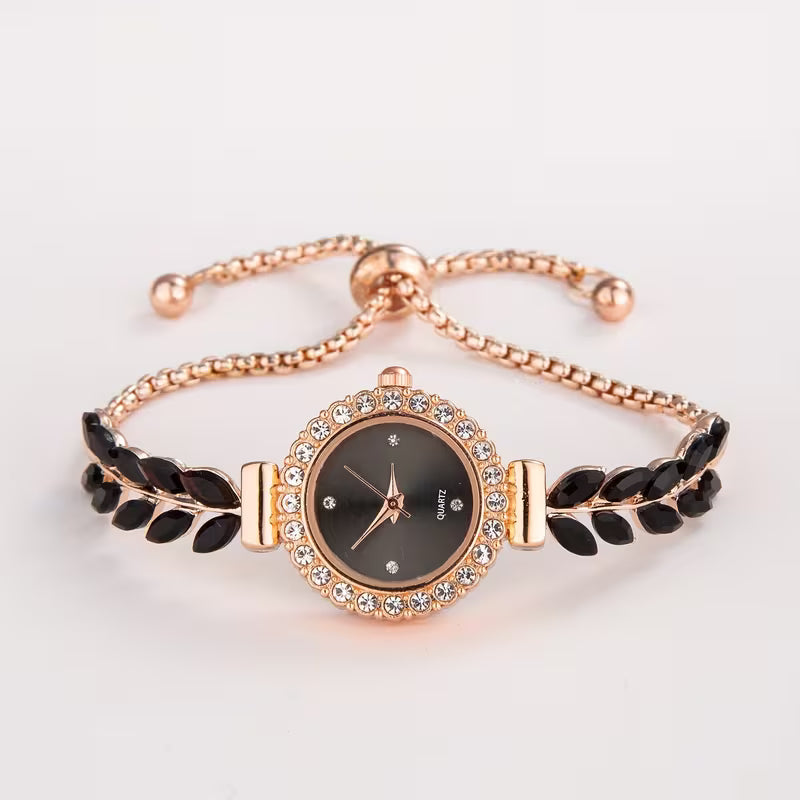 Ladies' Leaf and Feather Bracelet Watch