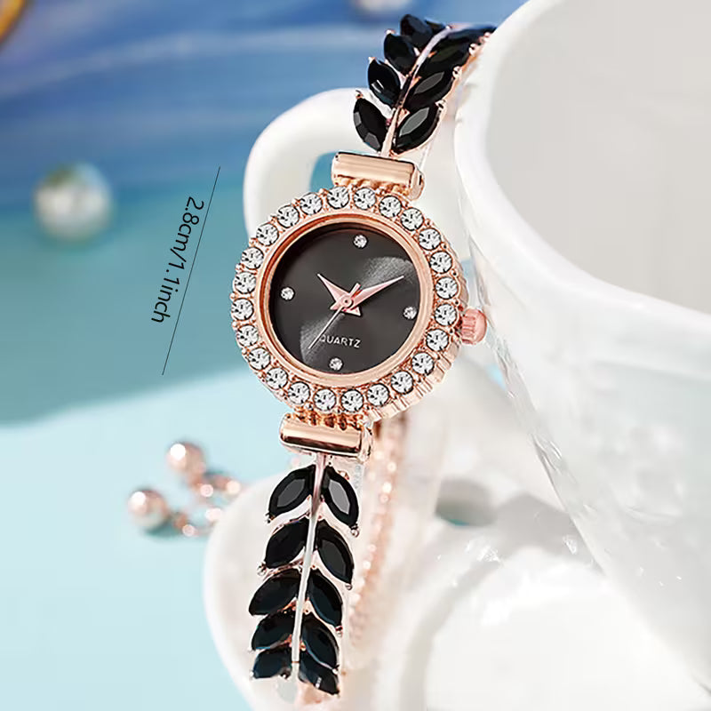 Ladies' Leaf and Feather Bracelet Watch